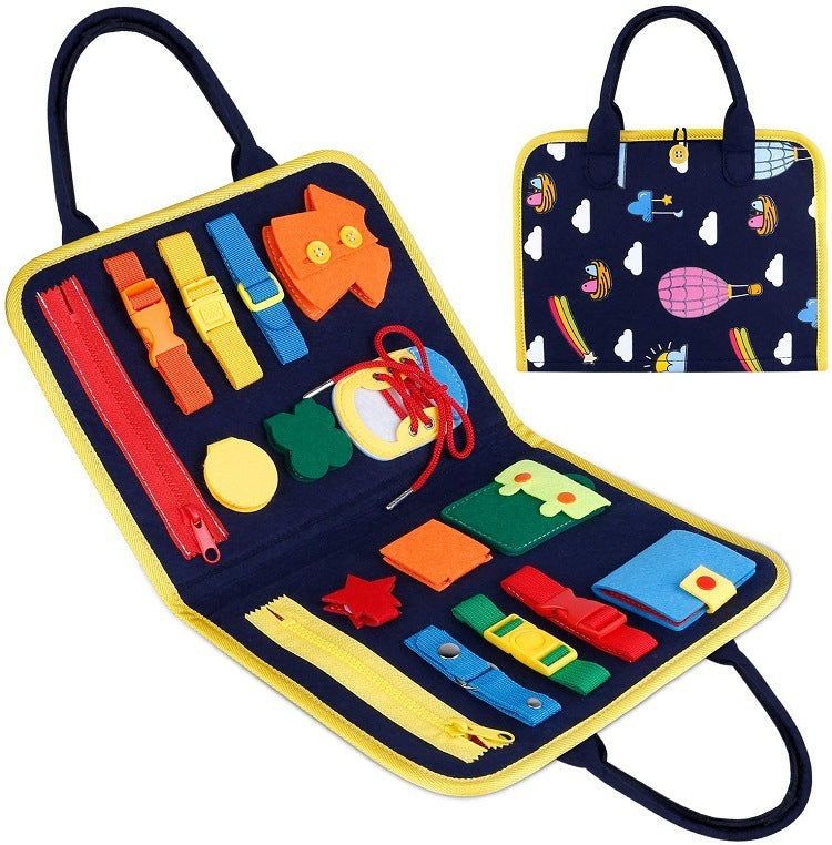 Children's Board Dressing And Buttoning Sensory Learning Toy