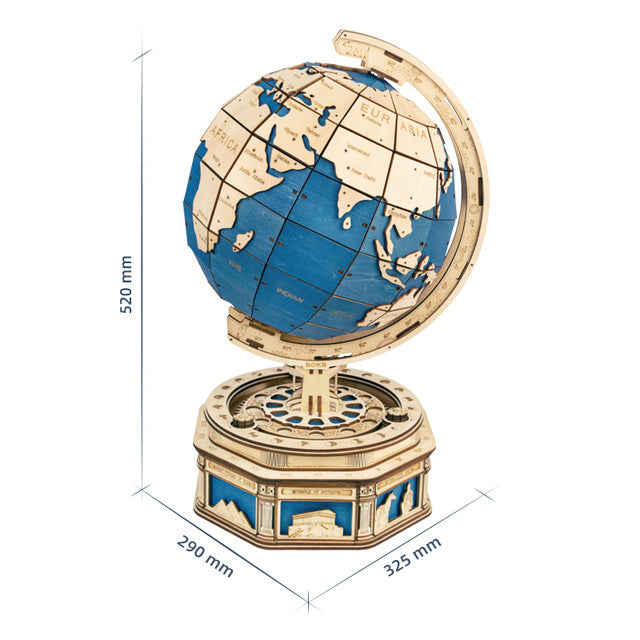 Globe Earth 3D Wooden Puzzle