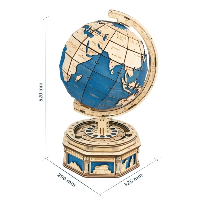 Globe Earth 3D Wooden Puzzle