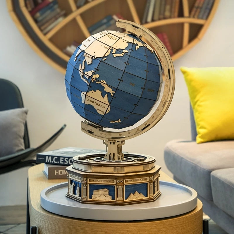 Globe Earth 3D Wooden Puzzle