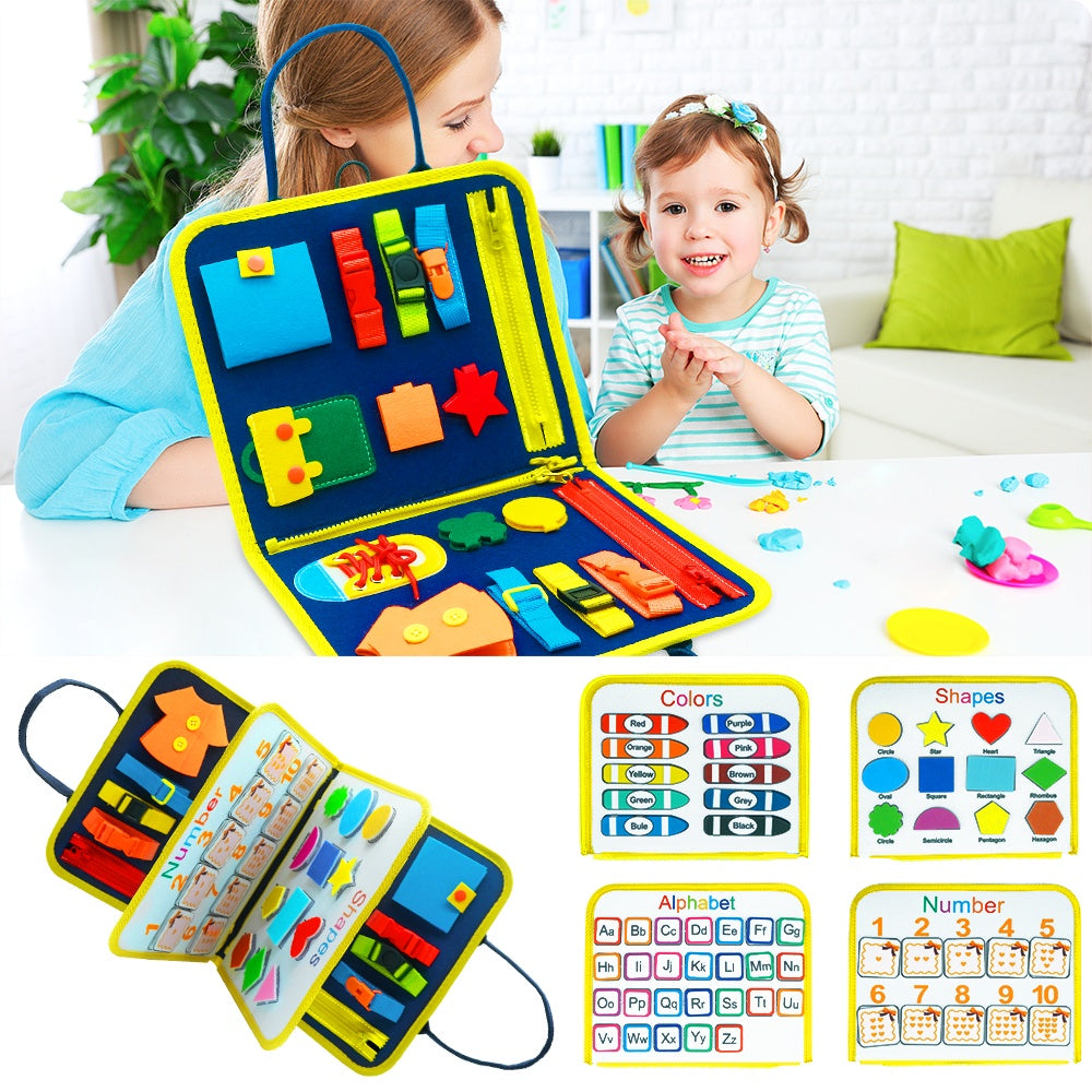 Children's Board Dressing And Buttoning Sensory Learning Toy