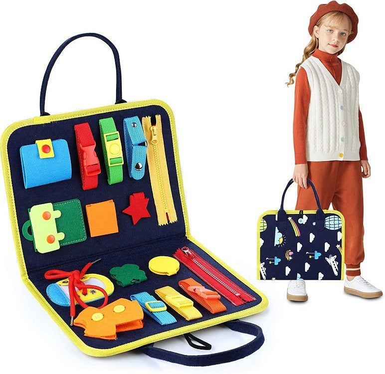 Children's Board Dressing And Buttoning Sensory Learning Toy