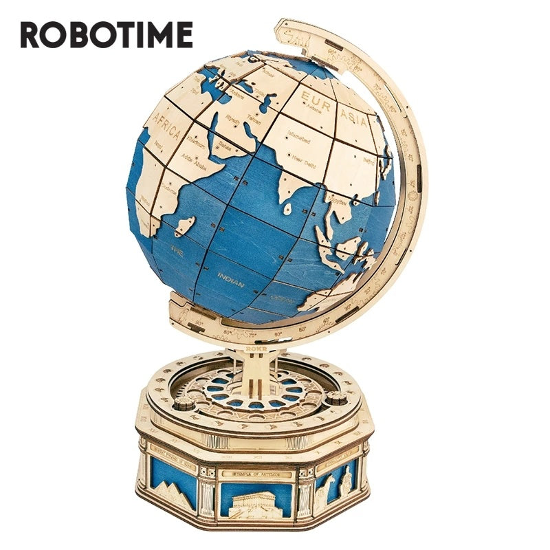 Globe Earth 3D Wooden Puzzle